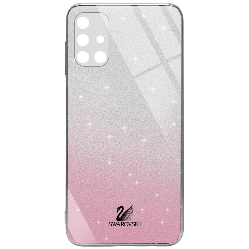 Накладка Glass SW для Samsung M51 Рожева-0