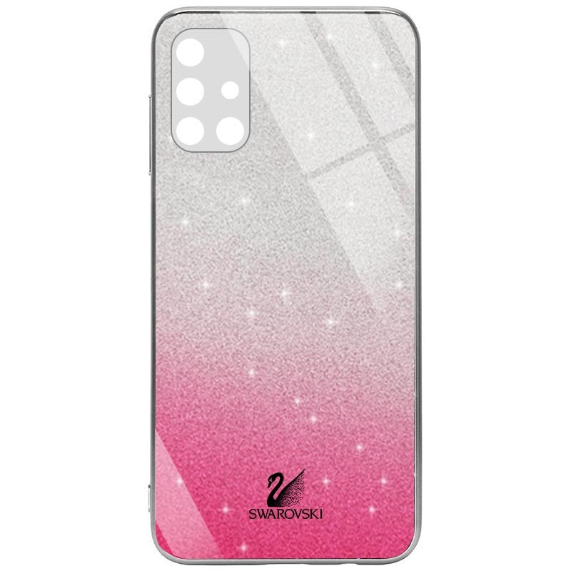 Накладка Glass SW для Samsung M51 Малинова-0
