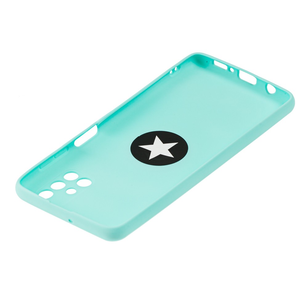 Накладка ColorRing з кільцем для Samsung M51 бірюзова-2