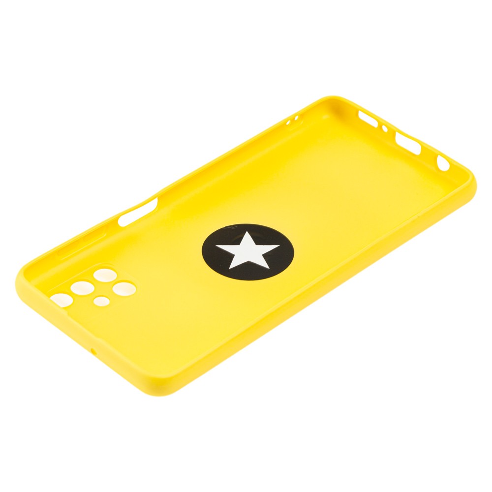 Накладка ColorRing з кільцем для Samsung M51 жовта-2