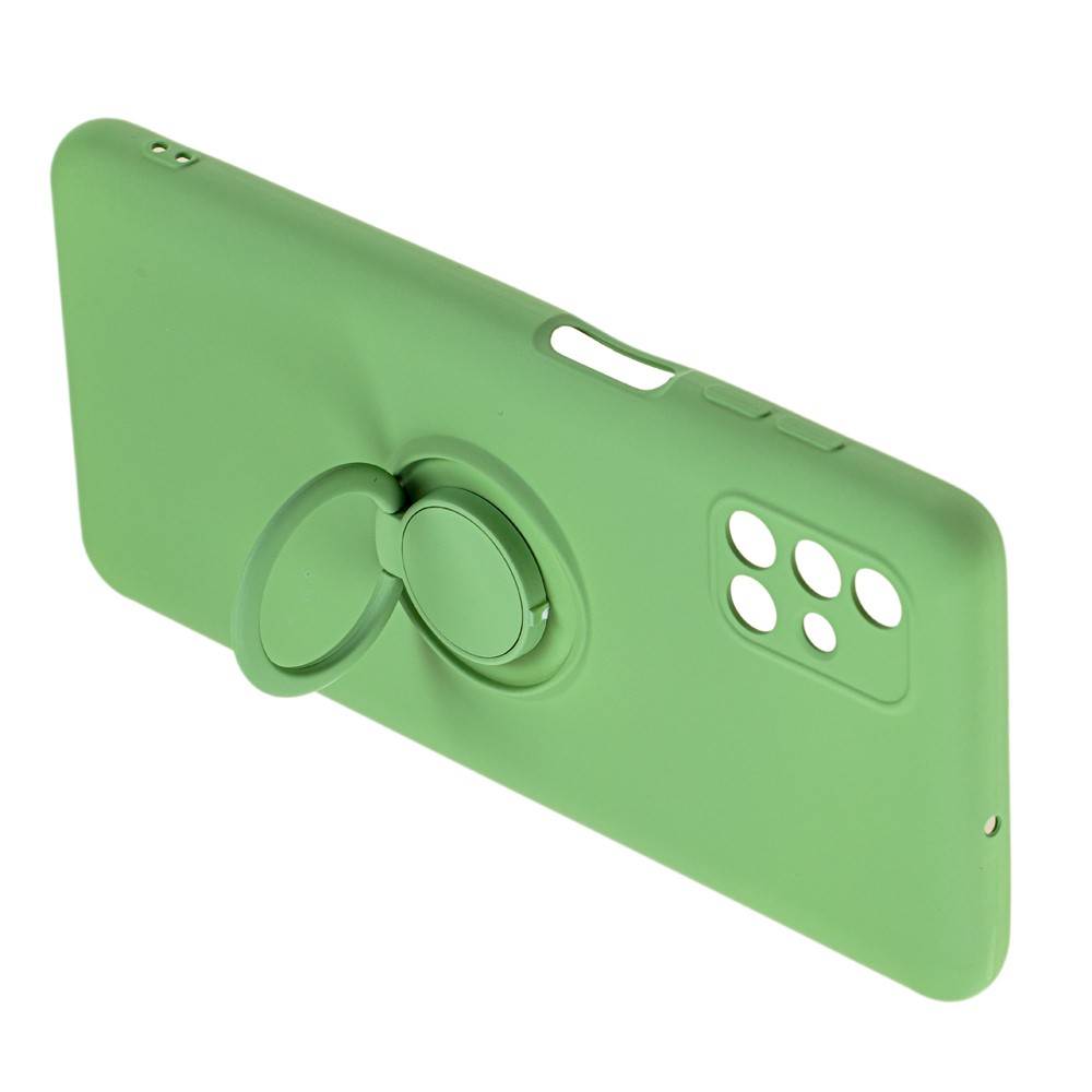 Накладка ColorRing з кільцем для Samsung M51 зелена-1