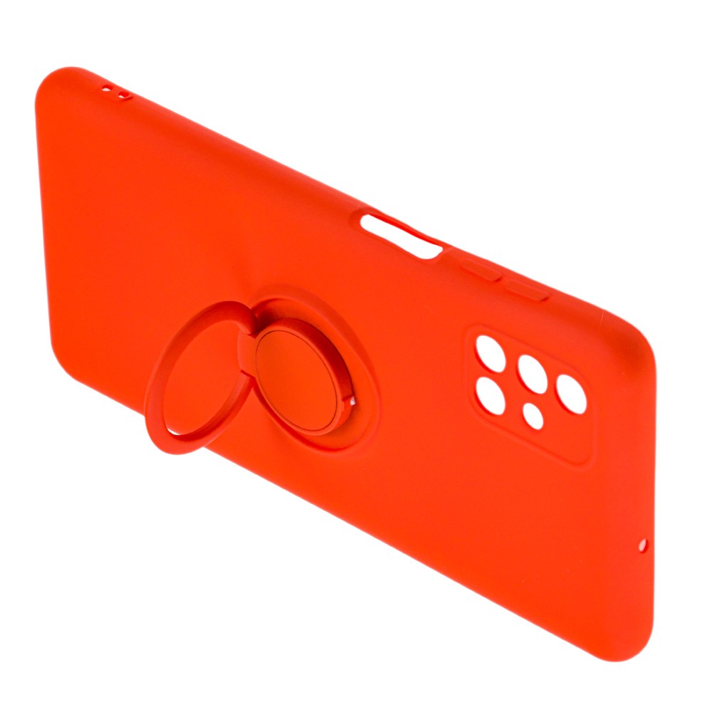 Накладка ColorRing з кільцем для Samsung M51 червона-1