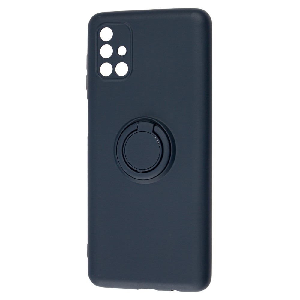 Накладка ColorRing з кільцем для Xiaomi Redmi Note 10 5G/Poco M3 Pro темно-синя-0