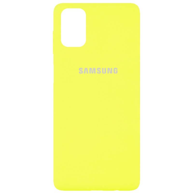 Silicone Cover Full Protective (AA) для Samsung M51 (Yellow)-0