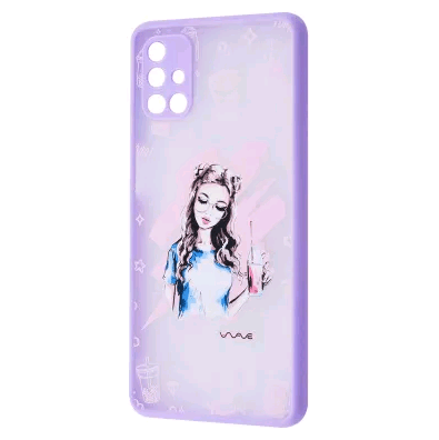 WAVE Cartoon Case Samsung M51  (girly lifestyle)-0
