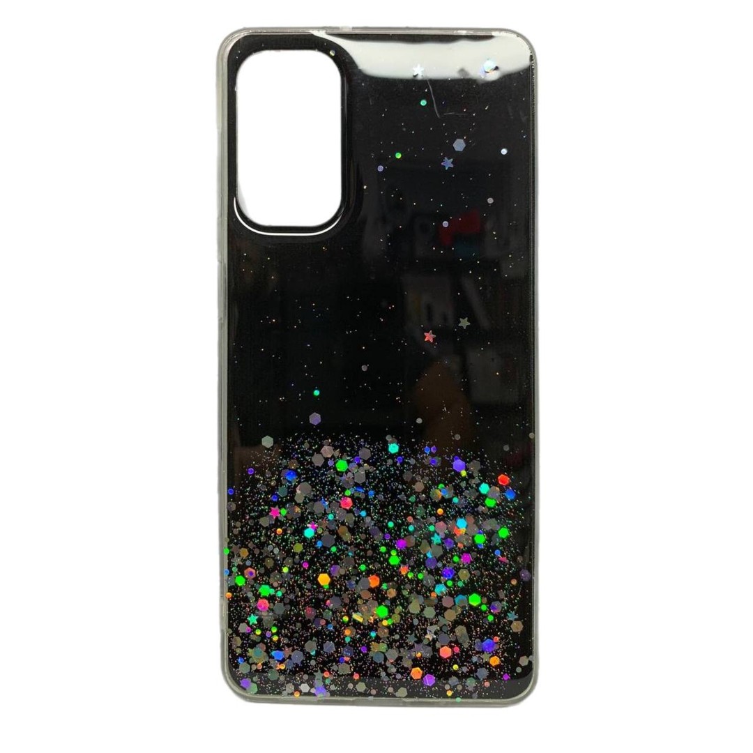 Накладка Star Glitter для Samsung M52  чорна-0