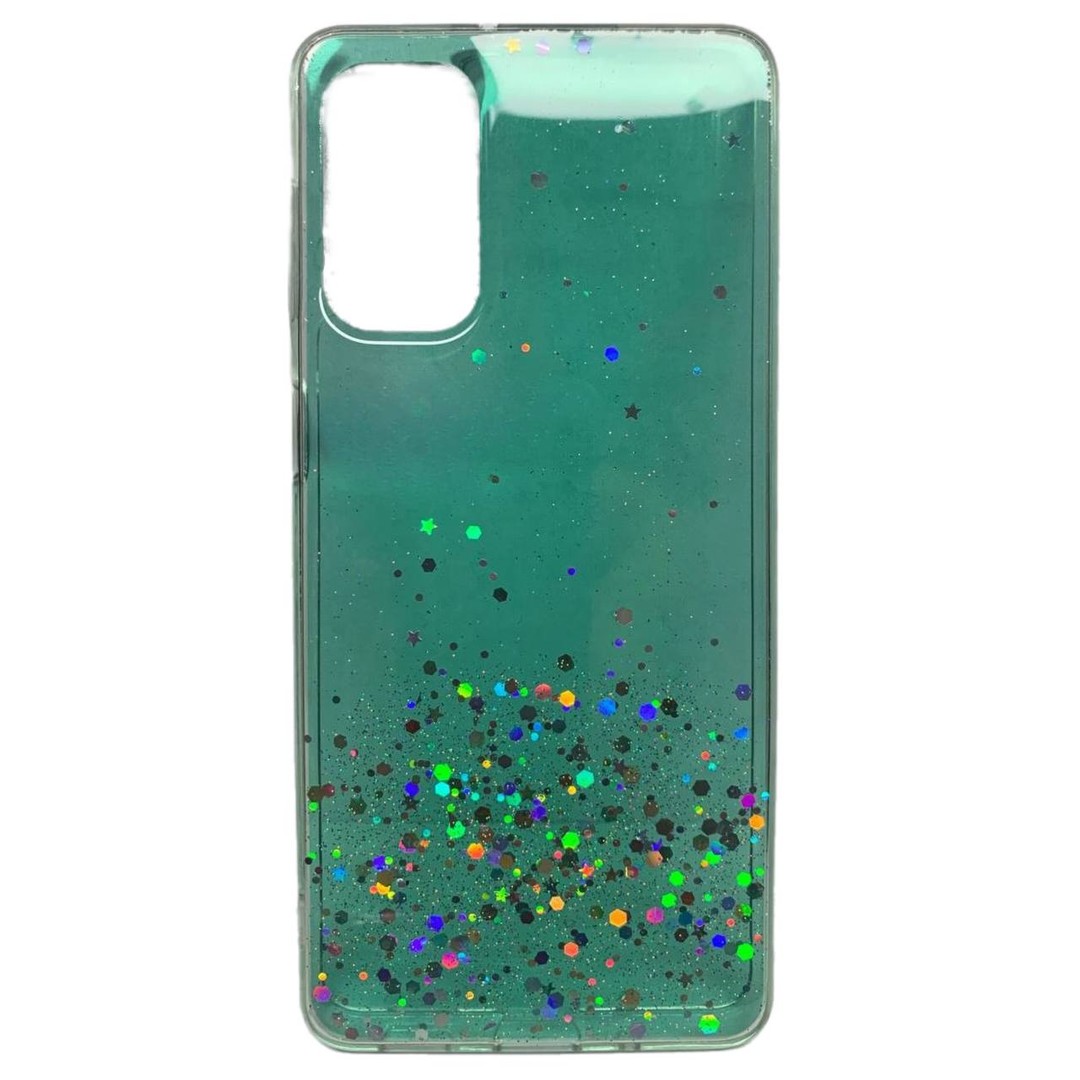 Накладка Star Glitter для Samsung M52 зелена-0