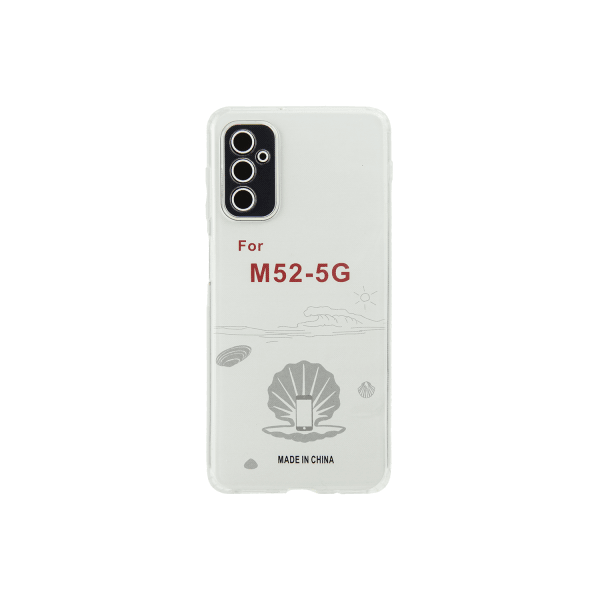 Накладка силіконова для Samsung M52 (прозора)-0
