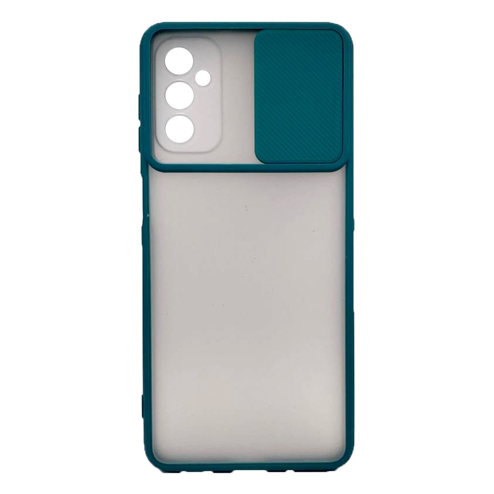 Накладка Camshield mate TPU для Samsung M52 зелена шторка-0