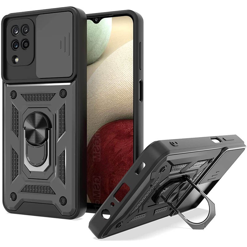 Накладка Camshield Serge Ring для Samsung M53 5G (Чорна)-0