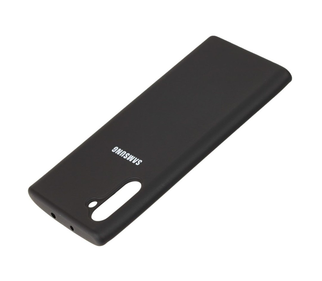 Silicone Cover Full Protective Samsung Note 10 (black)-1