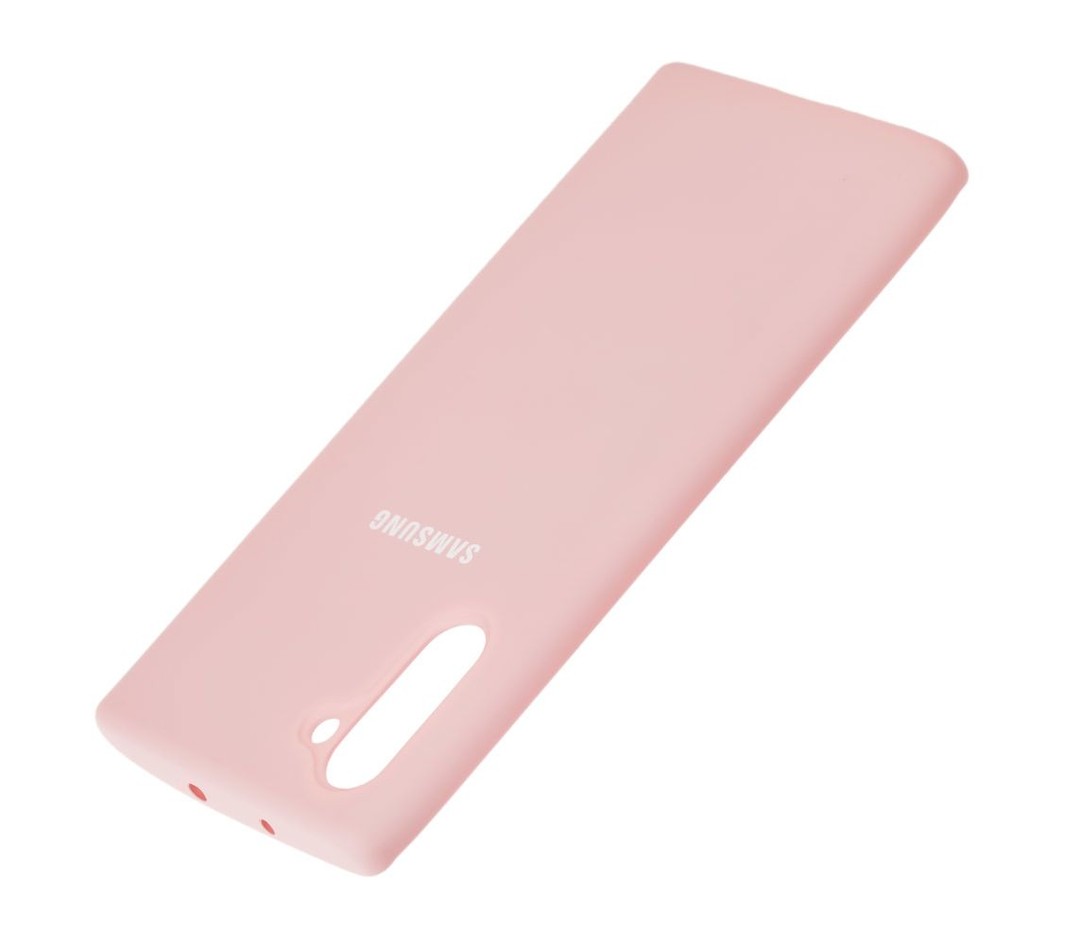 Silicone Cover Full Protective Samsung Galaxy Note 10 (light pink)-1