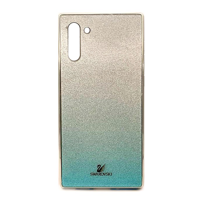 Накладка Glass SW для Samsung Note 10 бірюзова-0