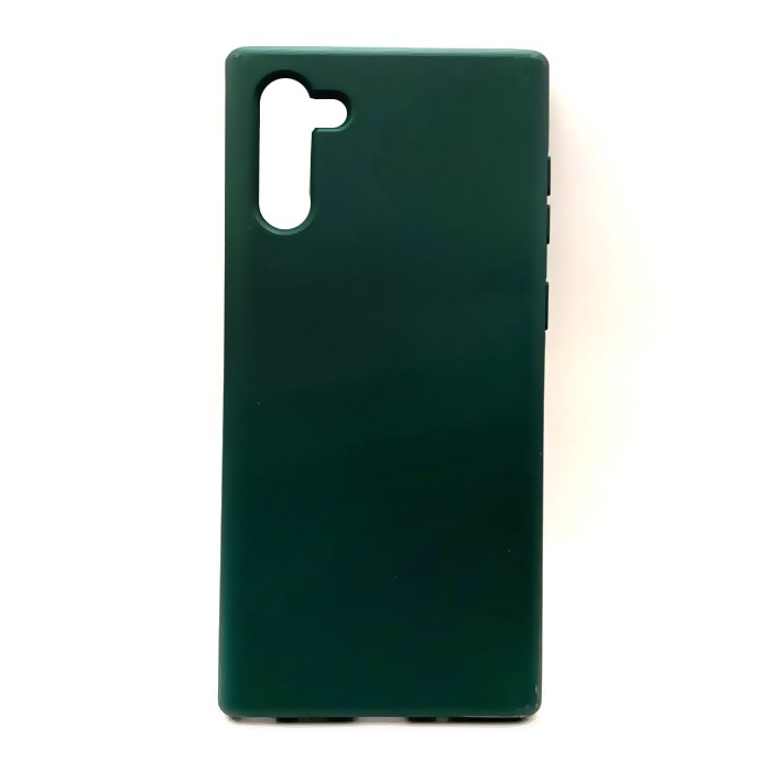 Silicone Cover Full without Logo (A) для Samsung Note 10  (Forest Green)-0