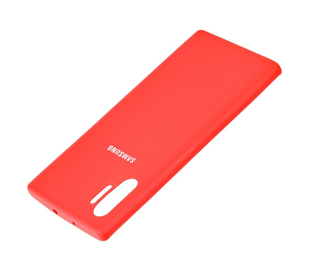Silicone Cover Full Protective Samsung Galaxy Note 10 Plus (red)-1
