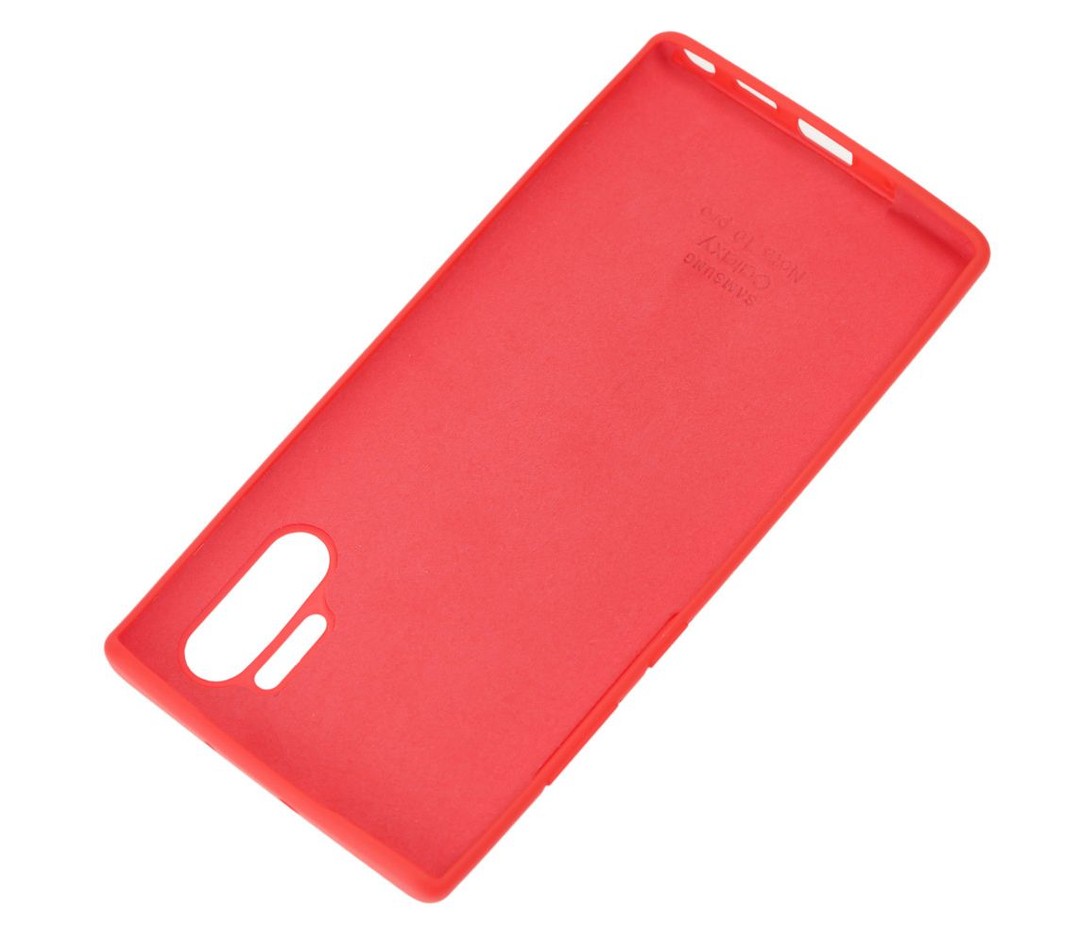 Silicone Cover Full Protective Samsung Galaxy Note 10 Plus (red)-2