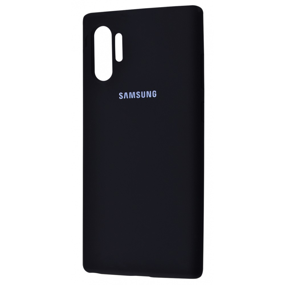 Silicone Cover Full Protective Samsung Galaxy Note 10 Plus (black)-0