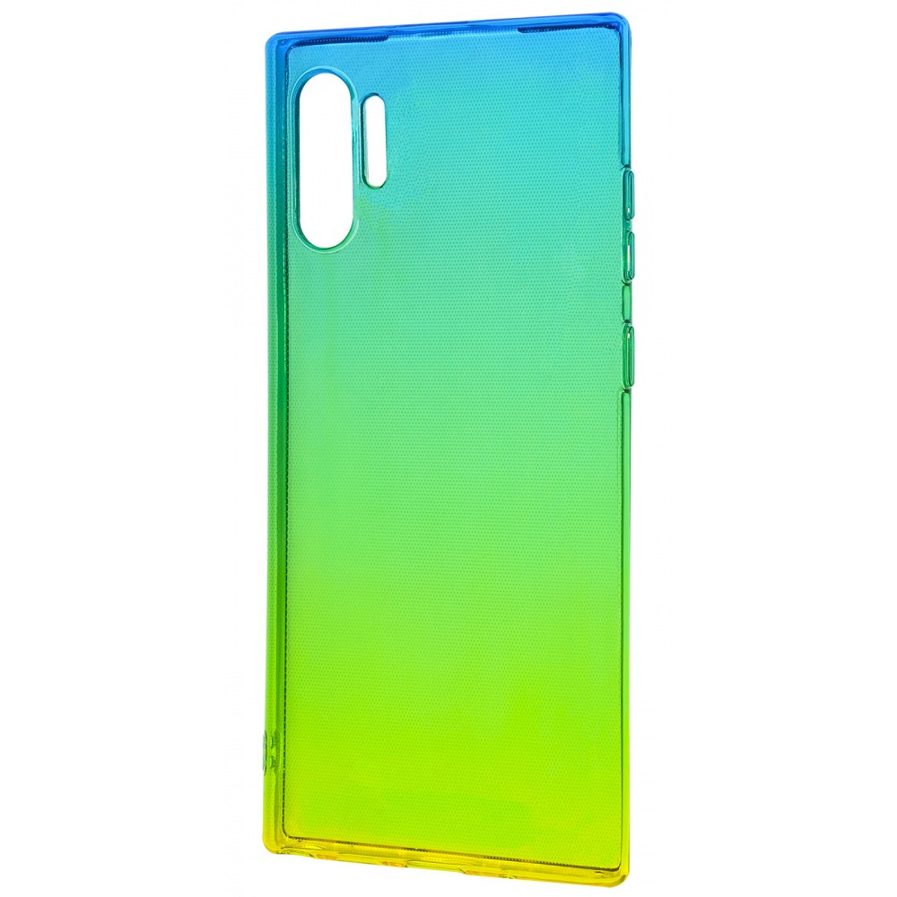 Накладка Gradient Design для Samsung Note 10 Plus (green/yellow)-0