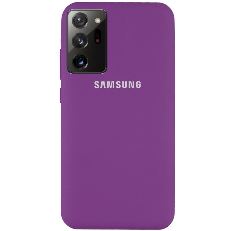 Silicone Cover Full Protective (AA) для Samsung Note 20 Ultra (Grape)-0
