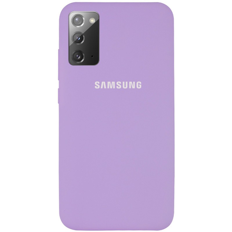 Silicone Cover Full Protective (AA) для Samsung Note 20 (Lilac)-0