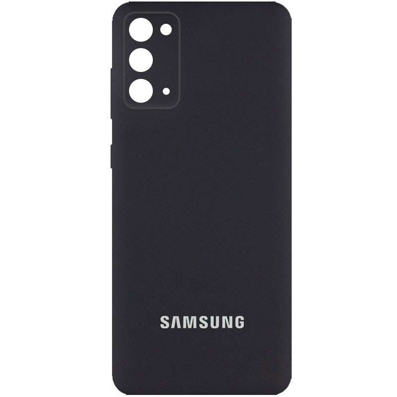 Silicone Cover Full Camera (AA) для Samsung Note 20 (Black)-0