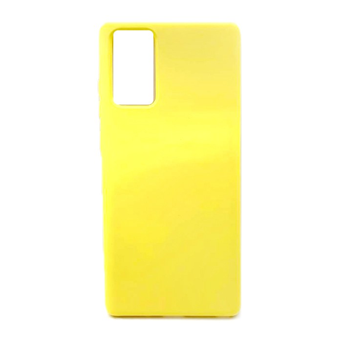 Silicone Cover Full Protective no logo (AA) для Samsung Note 20 (Yellow)-0