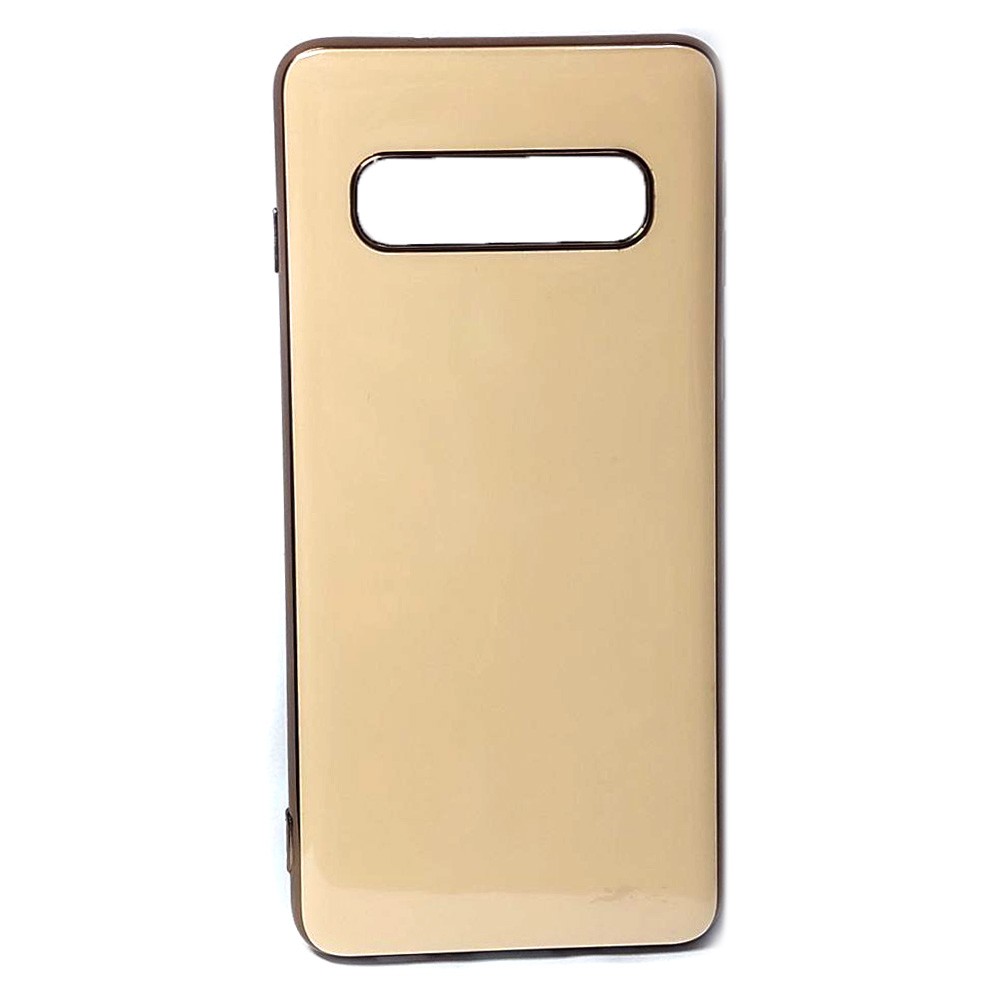 Накладка Brand Case no logo для Samsung S10 пудрова-0