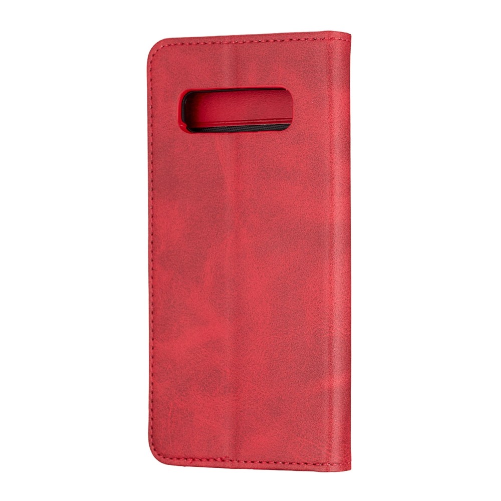 Книжка Black TPU Magnet для Samsung S10 червона-1