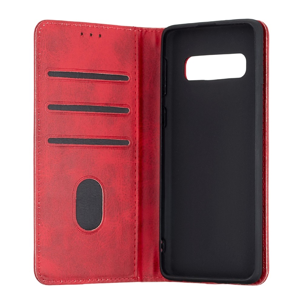 Книжка Black TPU Magnet для Samsung S10 червона-2