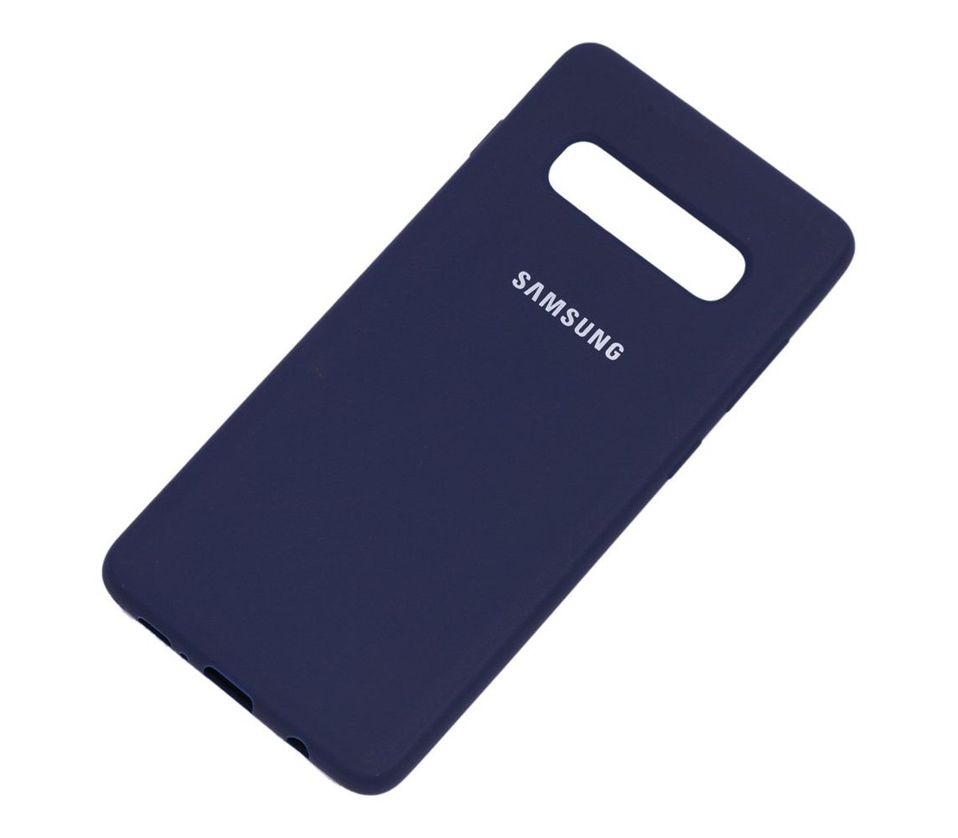 Накладка Full Silicone Case для Samsung S10 Plus (Deep Blue)-1