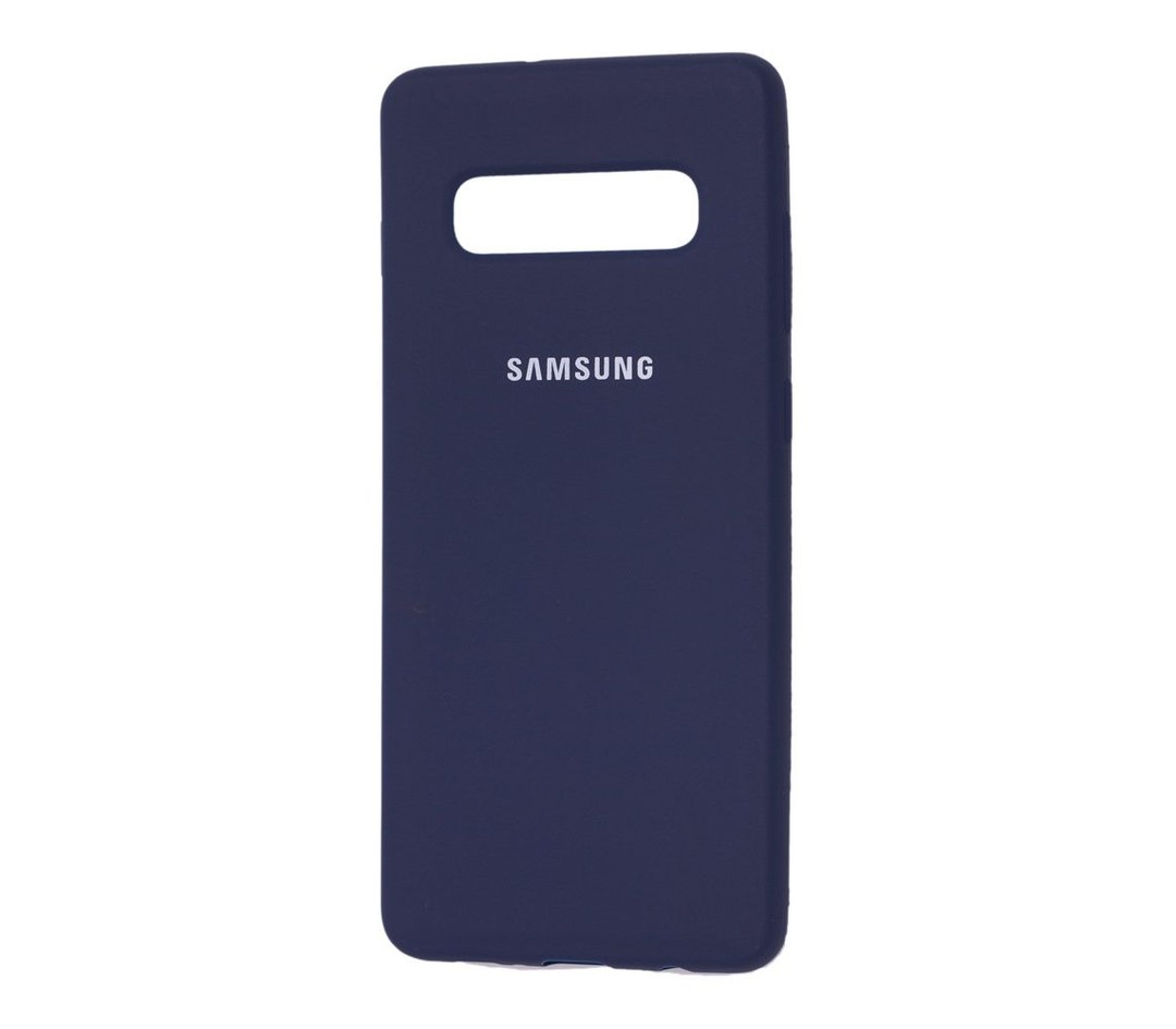 Накладка Full Silicone Case для Samsung S10 Plus (Deep Blue)-0