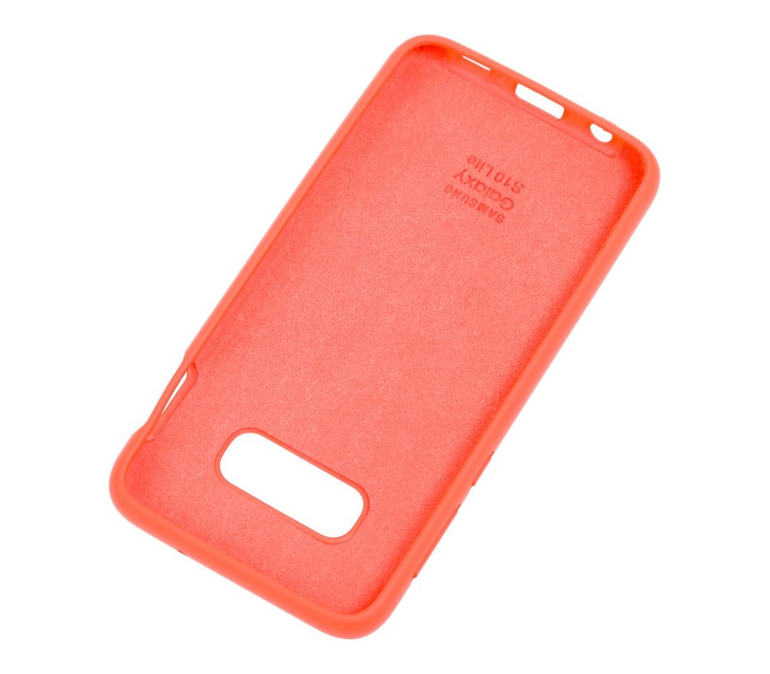 Накладка Full Silicone Case для Samsung S10 Plus (Orange)-2
