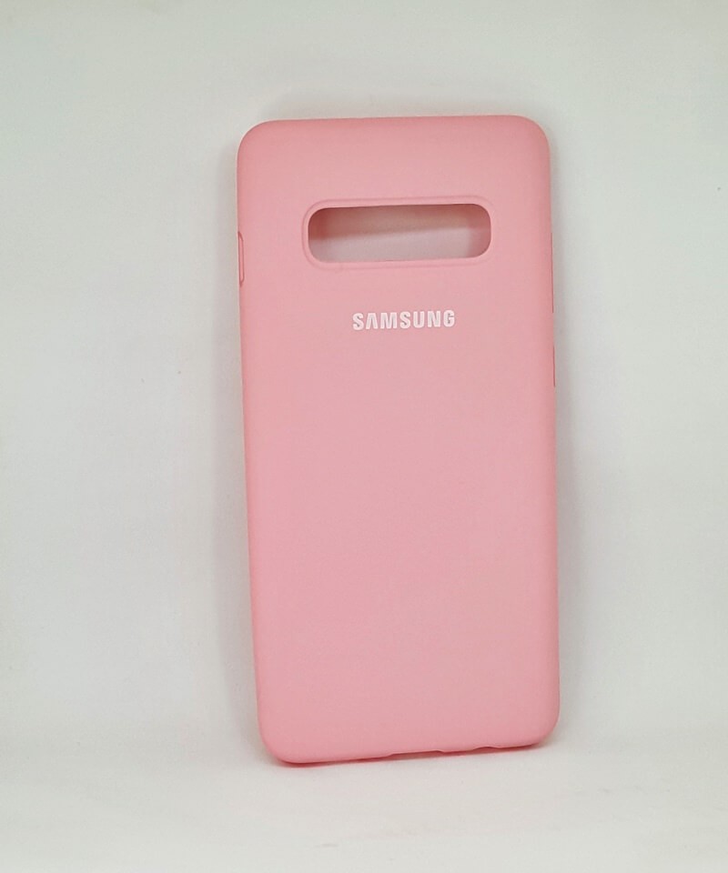 Накладка Full Silicone Case для Samsung S10 Plus (Pink)-0