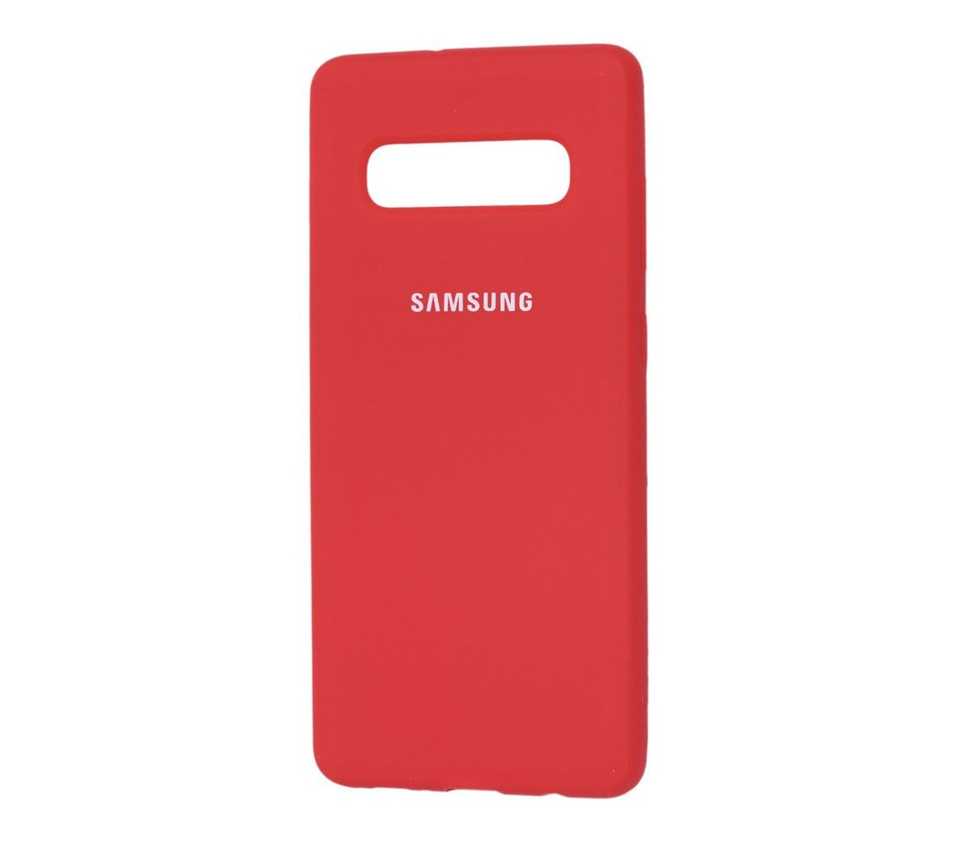 Накладка Full Silicone Case для Samsung S10 Plus (Red)-0