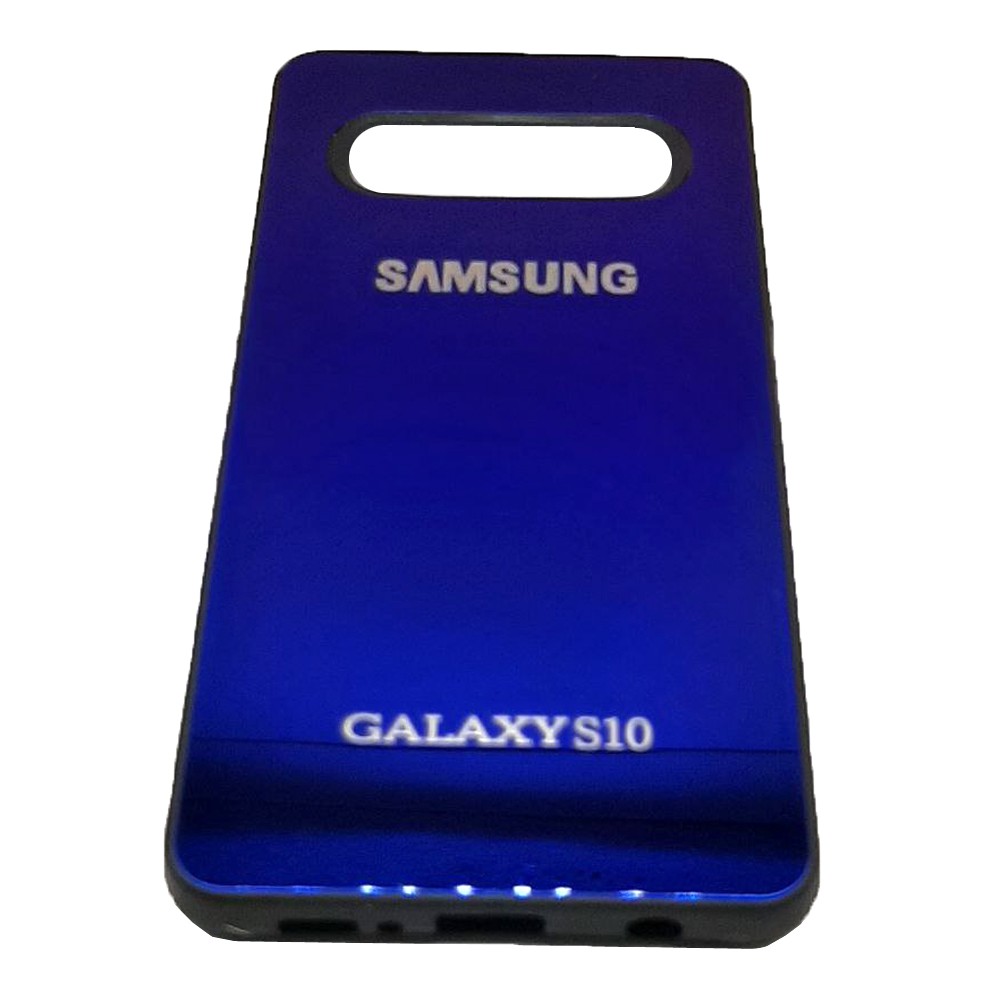 Накладка glass для Samsung S10 (Blue)-0