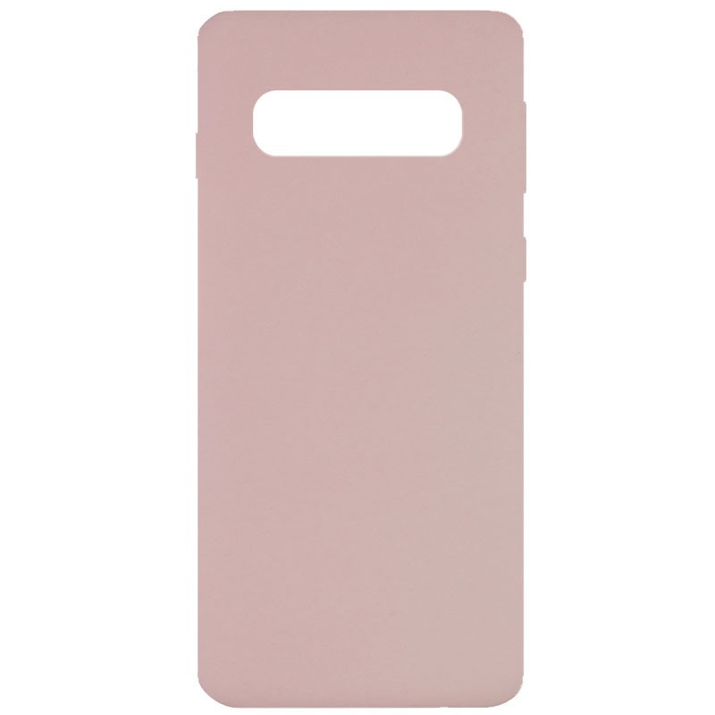 Silicone Cover Full without Logo (A) для Samsung S10 (Pink sand)-0