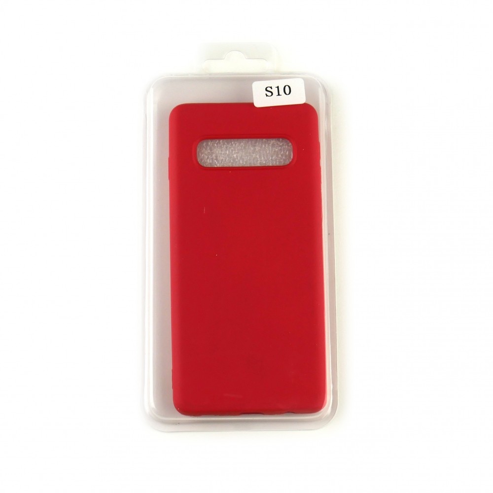 Silicone Case Full Cover для Samsung S10 червоний-0