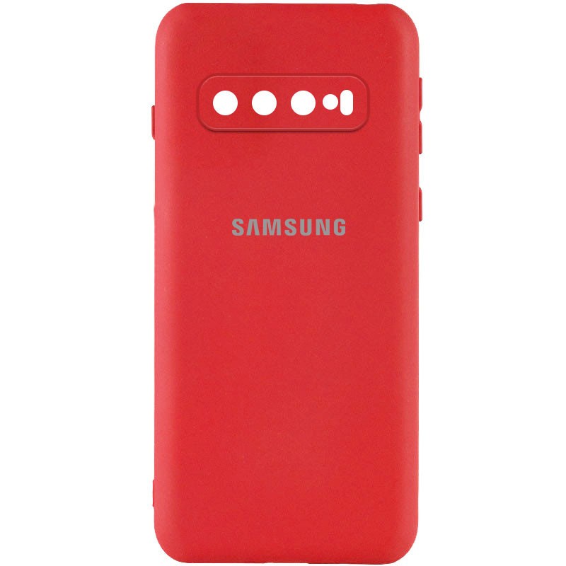 Silicone Cover My Color Full Camera (A) для Samsung S10 (Red)-0