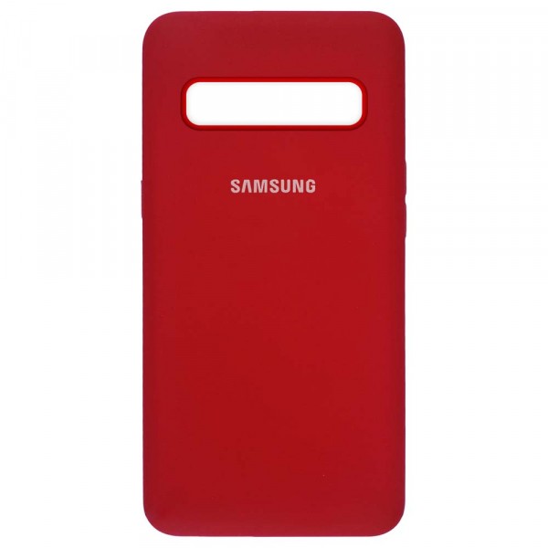 Silicone Cover My Color Full Protective (A) для Samsung S10 (Red)-0