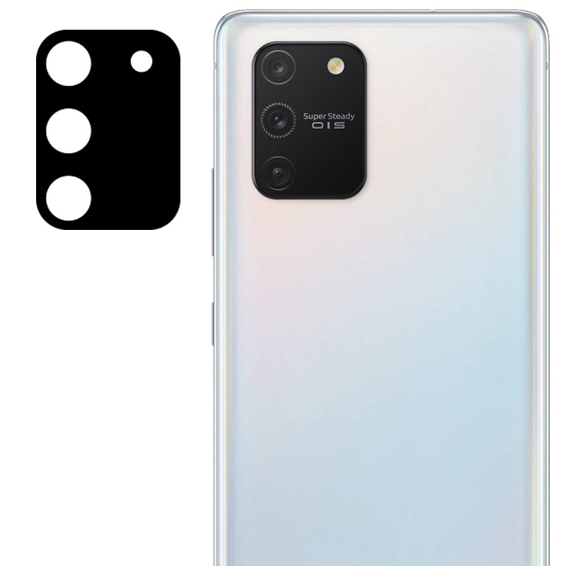 Захисне скло на камеру для Samsung S10 Lite чорне (без упаковки)-0