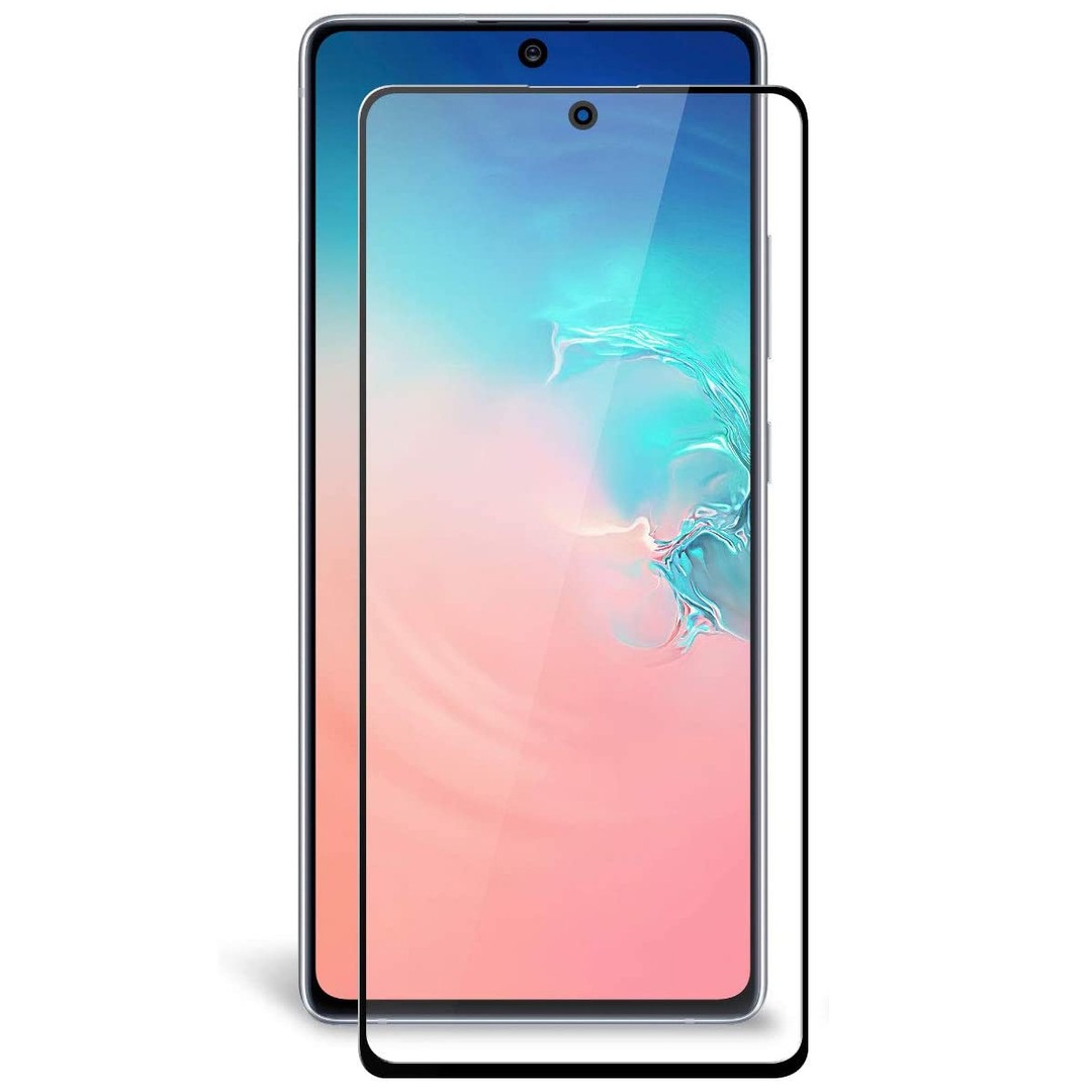 Захисне скло XD+ (full glue) для Samsung Galaxy S10 Lite з чорною рамкою без упаковки-0