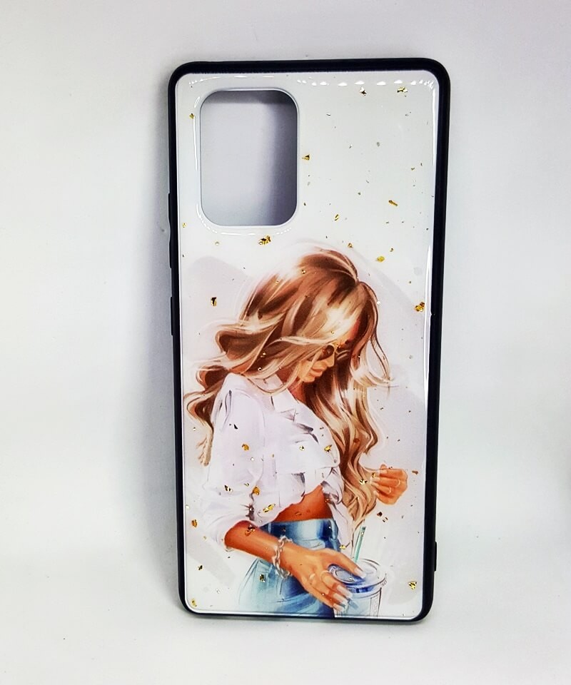 Накладка Mix Art для Samsung S10 Lite Дівчина в блузі з воланами-0