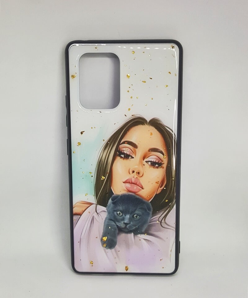 Накладка Mix Art для Samsung S10 Lite Дівчина з котиком-0