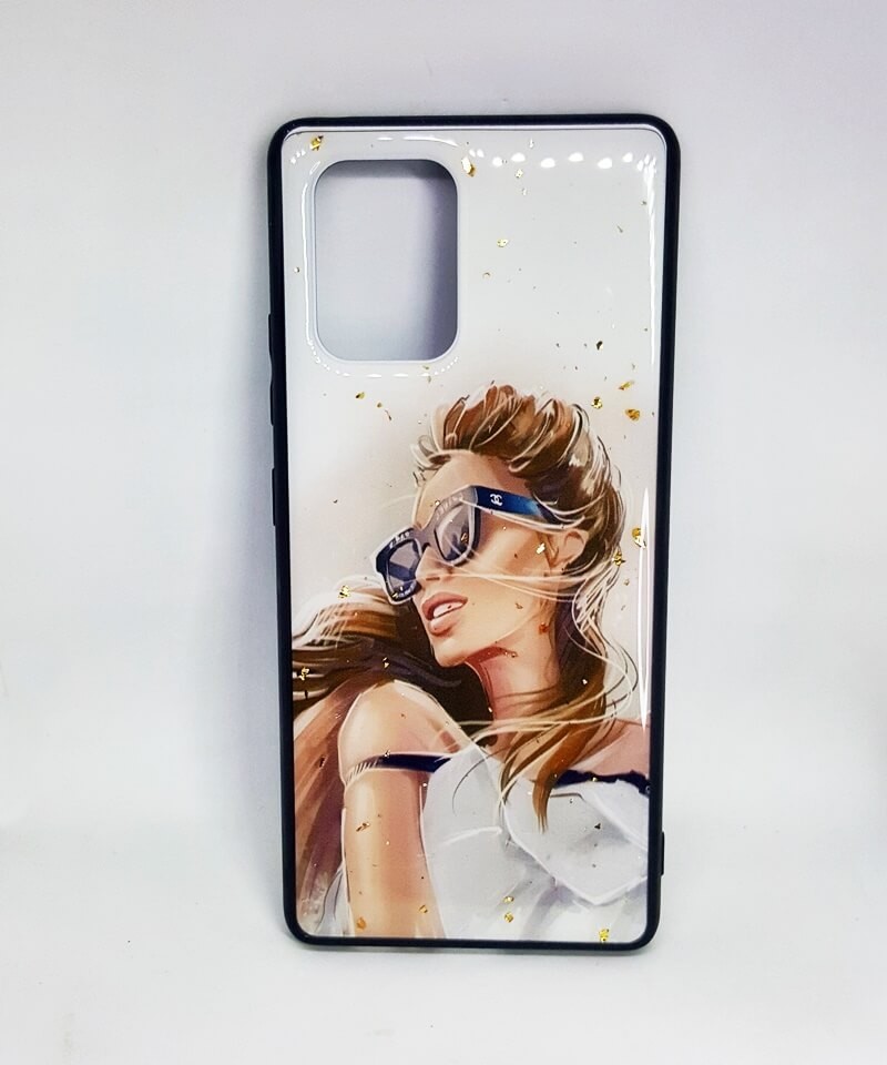 Накладка Mix Art для Samsung S10 Lite Дівчина в брендових окулярах-0
