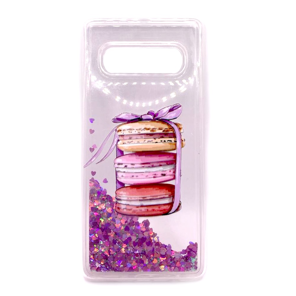 Накладка  WATERSTYLE для Samsung S10 Plus Макаруни (переливається)-0