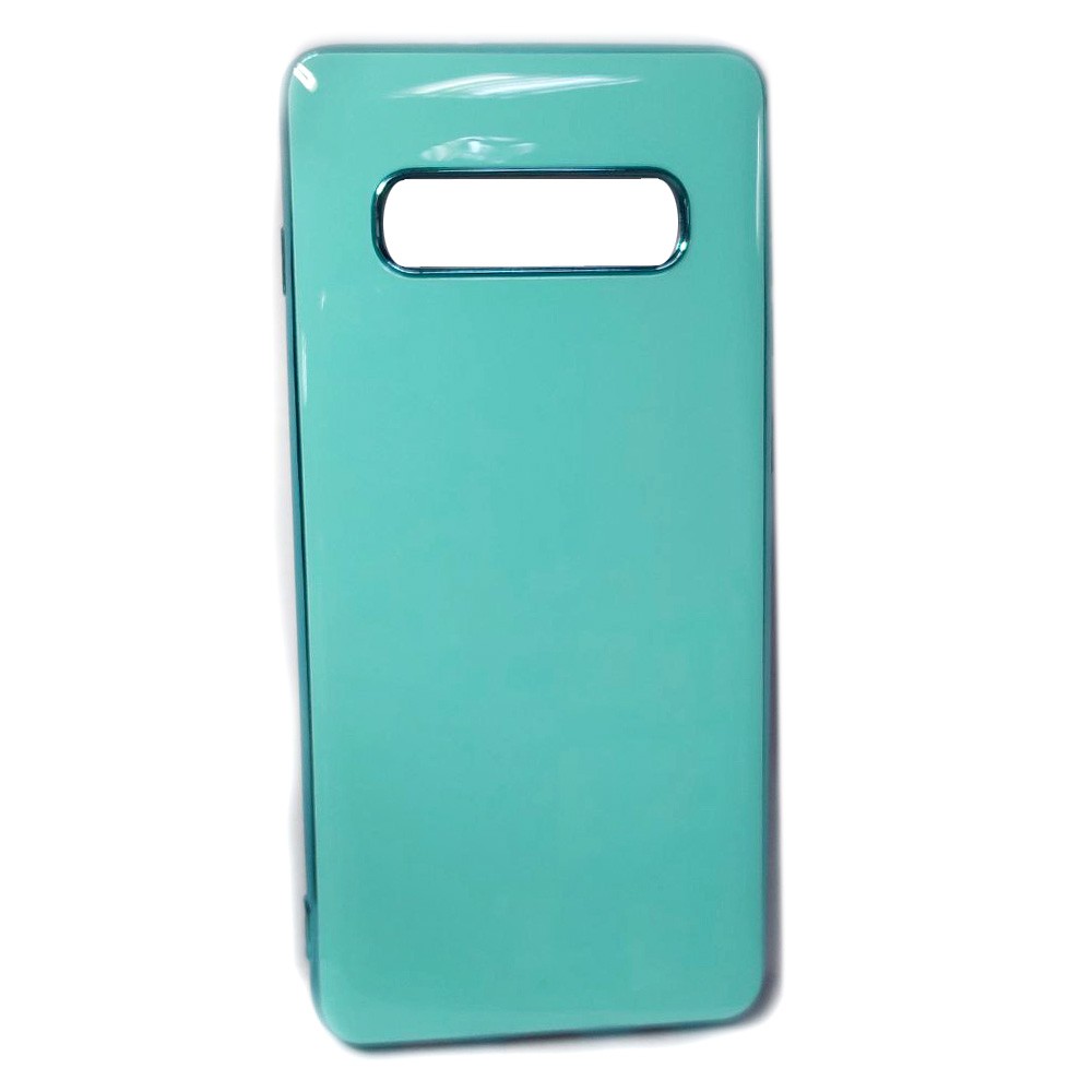 Накладка Brand Case no logo для Samsung S10 Plus бірюзова-0
