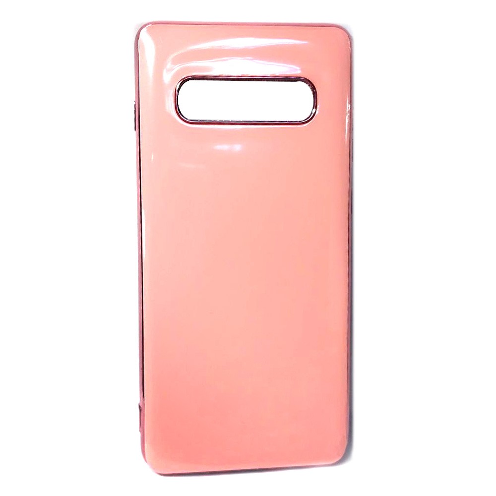 Накладка Brand Case no logo для Samsung S10 Plus рожева-0