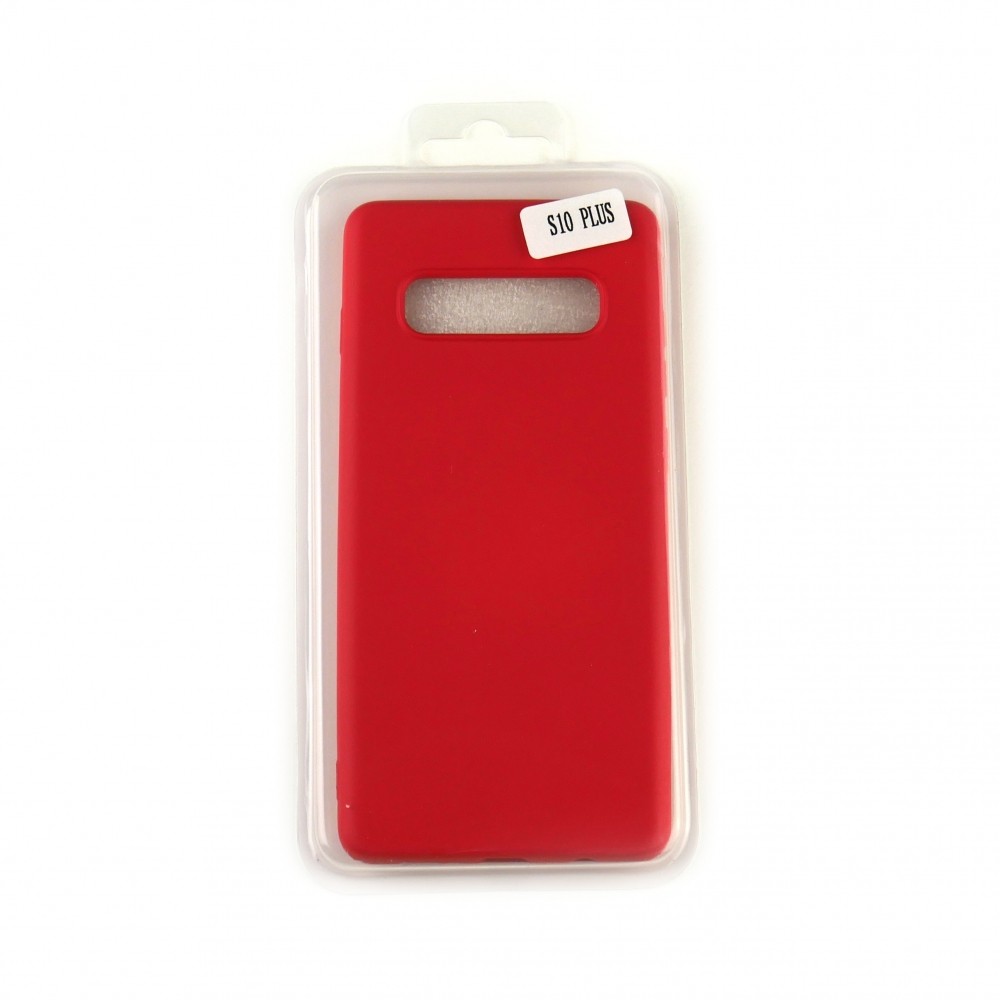 Silicone Case Full Cover для Samsung S10 Plus червоний-0