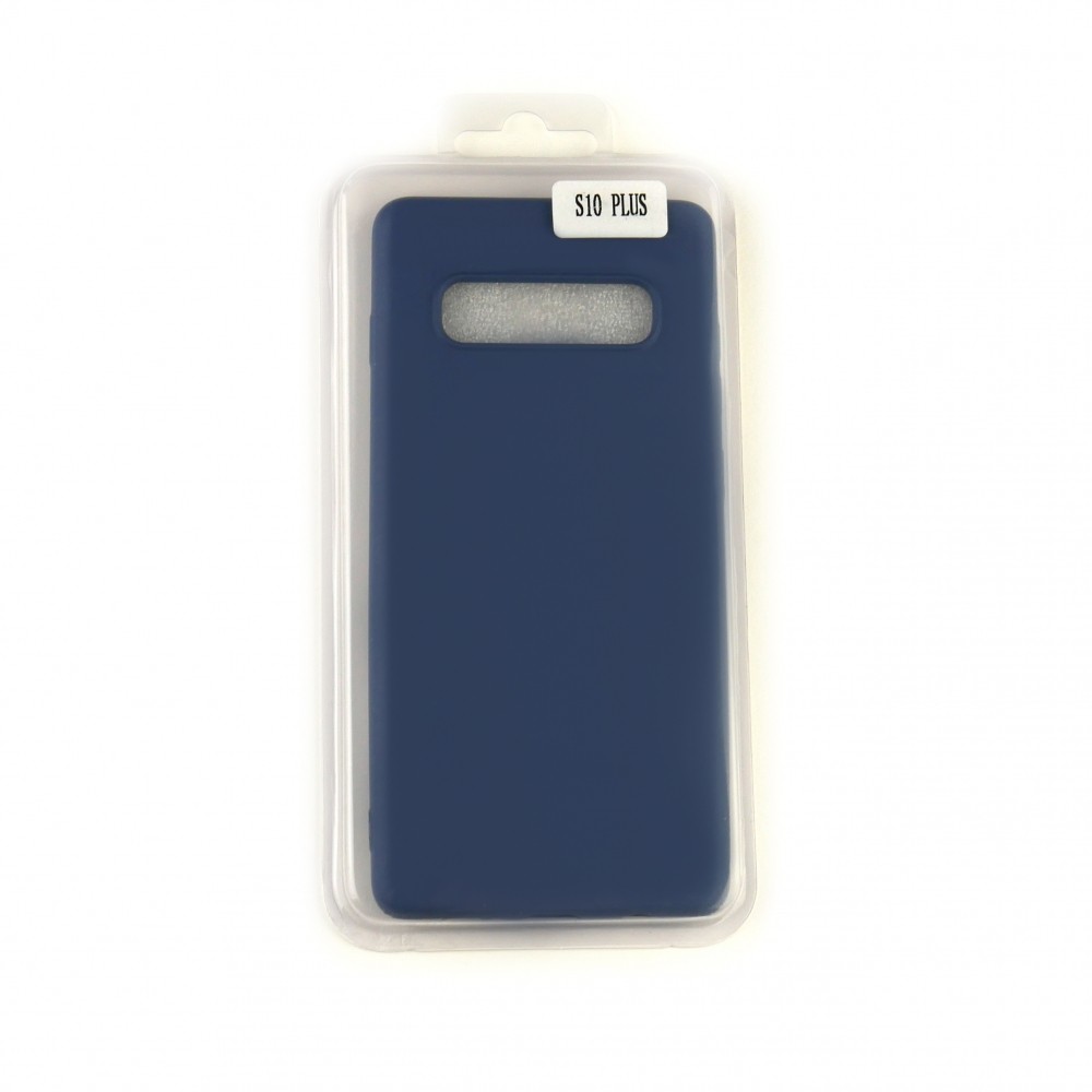 Silicone Case Full Cover для Samsung S10 Plus синій-0