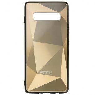 Накладка ROCK 3D Crystal  SAMSUNG S10 Plus (Золото)-0